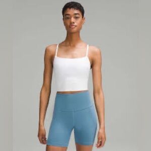 Lululemon White Wunder Train Strappy Tank Top